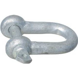 Lige sjækkel 1852-Marine, Ø22 mm, 84 mm, galvaniseret stål, med gevind vingeskrue