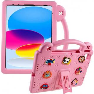Apple iPad 10.9 2022 Gen 10 Stødsikker EVA-skumstativskal - Lyserød