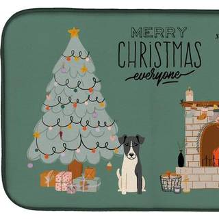 """" Caroline's Treasures CK7661DDM Glat Fox Terrier Christmas Alle opvaskemønster 14 x 21 flerfarvet """"