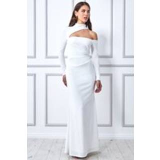 Bardot Pleat Maxi Split Dress