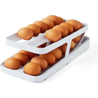 YouCopia Rolldown? ?g dispenser rullende ?g dispenser og arrang?r til k?leskab opbevaring dobbelt spor