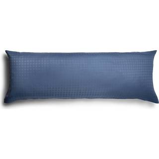 Luksus pudebetræk - 50x150 cm - 100% Bomuldssatin - Daisy blå  - By Night jacquard vævet stort pude betræk