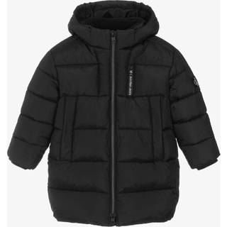 Relaxed Puffer Parka Coat - Black - 4