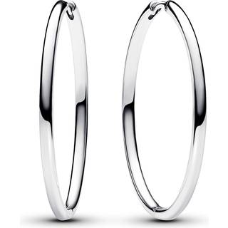 Pandora - Creoler i sølv 38x2,3mm med klicklås - 293336c00