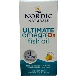 Ultimate Omega-D3 Fiskeolie, 1280mg Citron (EAN 768990891274) - 120 kapsler