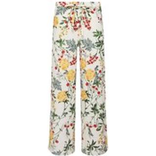 PixieGirl Petite PixieGirl Petite White Multi Floral Wide Leg Trousers
