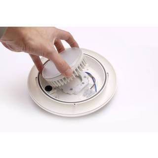 Fumagalli LED udendørs væglampe Bertina, Sort, Plast, Moderne