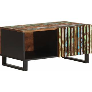 Sofabord 80X51X40 Cm - Flerfarvet / Massivt akacietræ