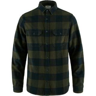Fjällräven Övik Heavy Flannel Shirt Skjorte Herrer størrelse M farve sort