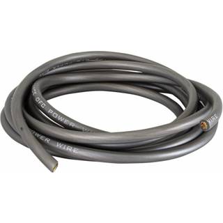 Auto-Connect 2 meter strømkabel 100% kobber 10mm², grå