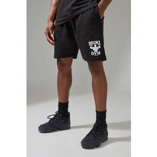 Mens Black Man Active Bronx Gym Oversized 5inch Shorts
