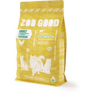 ZOO GOOD Cat Adult Sterilised Weight Loss/Light Kornfri Kylling - 2 kg