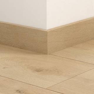 Pergo fodliste med tilslutningsplugs, lige, Spring Oak, laminat, 12 x 58 x 2400 mm