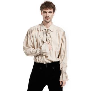 Beiges Piratenhemd Deluxe im Leinen-Look XL