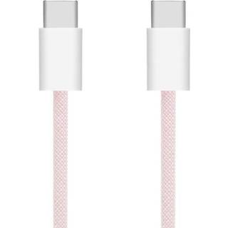Linocell Flettet USB-C 2.0-kabel - 60 W - Lyserød - 1 m