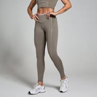 MP Tempo Leggings Contrast Texture til kvinder – Espresso - XXL - Brun