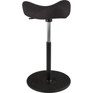 Varier Move Ståstøtte stol, Sort Revive sort ask fod, Medium, 56-82 cm