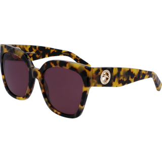 LONGCHAMP Kvinde LO717S 255 Solbriller Acetat Havana Brun Firkantet Normal Fotokromatisk
