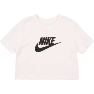 Nike Sportswear Cropped-T-shirt til større børn (piger) - hvid - XS