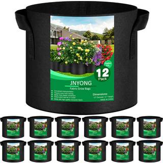 Jnyong 12-pack 7 gallon fortykkede ikke-v?vede vokseposer luftfabrikpotter med h?ndtag