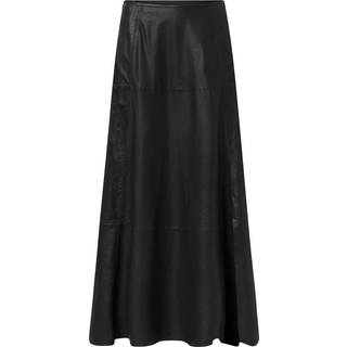 Dariana lang skindnederdel / 51008 - Black (Nero) - 42