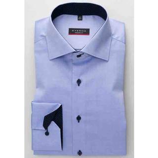 MODERN FIT Shirt in blue plain