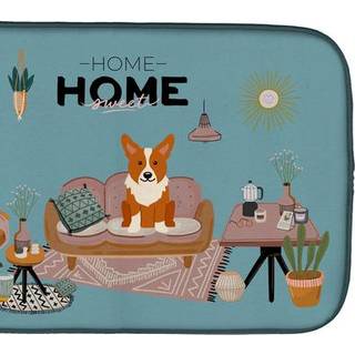 """" Caroline's Treasures CK7945DDM Corgi Sweet Home Dish-Drying-Mats 14 X 21 Multicolor """"