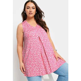 Yours Curve Yours Curve Abstract Blomster Tryk Swing Vest Top