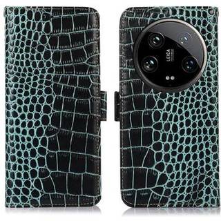 Xiaomi 14 Ultra Crocodile Series Læderpung med RFID - Grøn