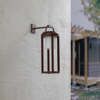 Lucande - Tilena Round solcelle lampe Rust