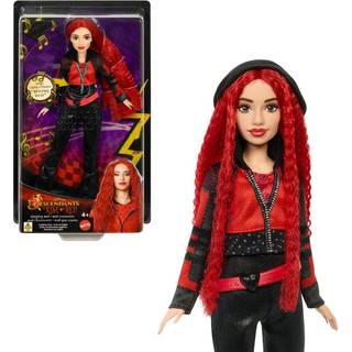 Mattel Disney Descendants: The Rise of Red syngende dukke - Filminspireret outfit, med bevægelige led, tilbehør, synger 'Seeing Red'