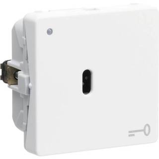 LK FUGA afbryder med korrespondance pg LED lampe for nøgle 16A 1 modul, hvid