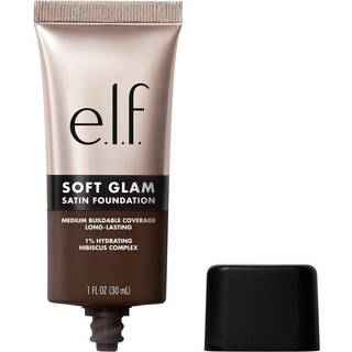 E.L.F. Soft Glam Foundation Medium d?kning Langvarig og byggeligt fundament for en glat satin finish Vegansk og grusomhedsfri 64 Rich Neutral