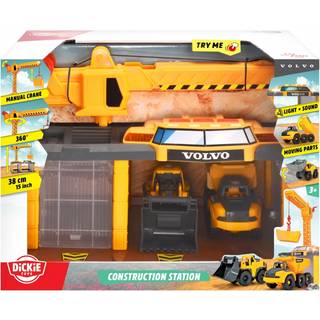 Dickie Toys Volvo Parkeringshus med Byggekøretøjerer