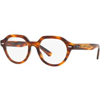Ray - Ban Unisex RX7214 GINA 2144 Optiske stel Acetat Brun Transparent Firkantet Normal