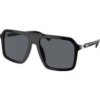 Michael Kors Mand MK2218U MURREN 300587 Solbriller Acetat Sort Grå Firkantet Normal