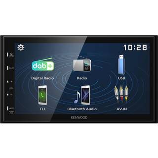 Kenwood DMX129DAB, bilstereo med 6.8" display, DAB+, Bluetooth och USB/AUX