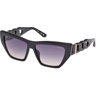 Guess Kvinde GU00111 01B Solbriller Injiceret Sort Røg Cat Eye Normal Skygge