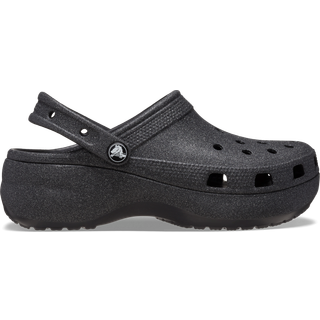 Crocs women Classic Platform Glitter Clogs Black 41
