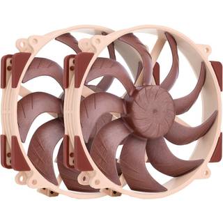 Noctua NF-A14x25r G2 Sx2-PP - 2-pack - Kabinet køler - 140mm - Brun - 25 dBA