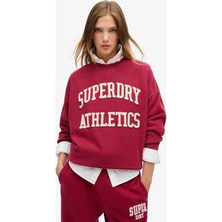 Superdry Oversize Athletic 100% Bomuld Appliqu Crew HættetrøjeEU 40 (UK 12)