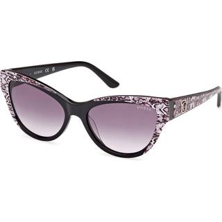 Guess Kvinde GU00112 05B Solbriller Acetat Sort Røg Cat Eye Normal Skygge