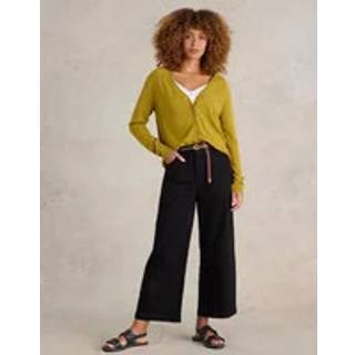 White Stuff White Stuff Black Tia Wide Leg Crop Jeans