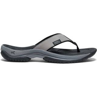 Keen Men's Kona Leather Flip-Flop Steel Grey-Black, 43