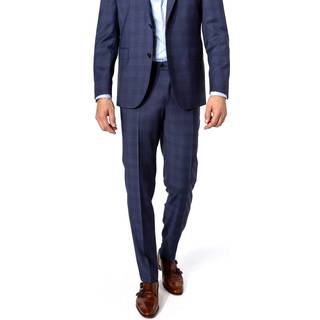 DRESSLER Herren Hose blau kariert