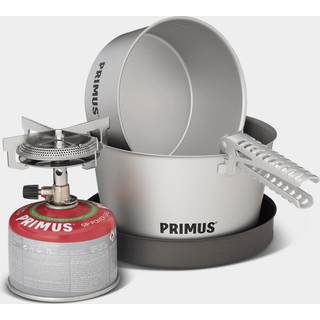 Gasblus Primus Mimer Stove Kit II, 2800 W + 2 gryder (1.3 &amp; 2.3 liter) + 1 stegepande + gribetang + opbevaringspose, + Power Gas (230 gram)