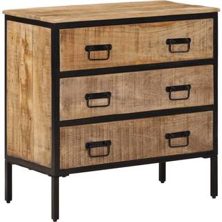 skænk 70x35x70 cm massivt ru mangotræ