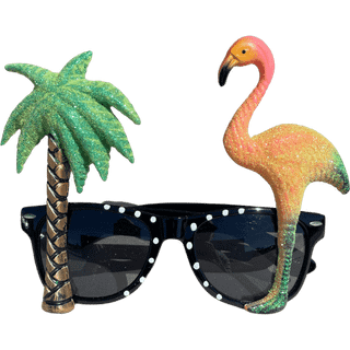Flamingo & palme solbriller