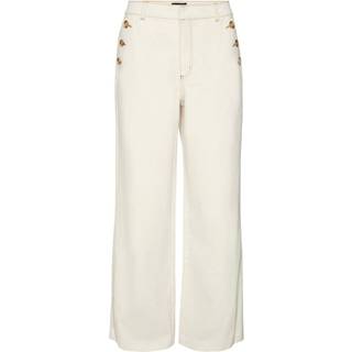 Vero Moda - Vmmargot Hr Wide But Jeans - 4395302 Ecru