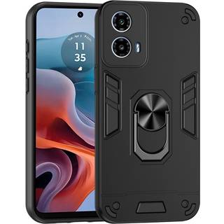 EIDERWOOD Motorola Moto G34 Håndværker Bagside Cover m. Kickstand - Sort